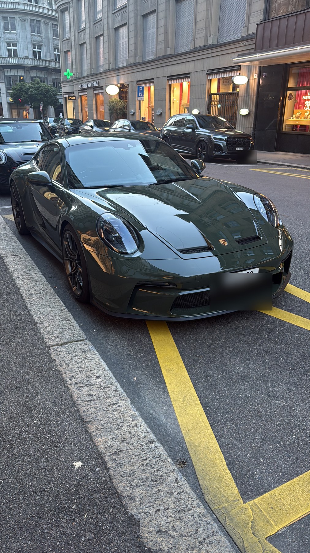Porsche 911 GT3 Touring, Kennzeichen unkenntlich gemacht
